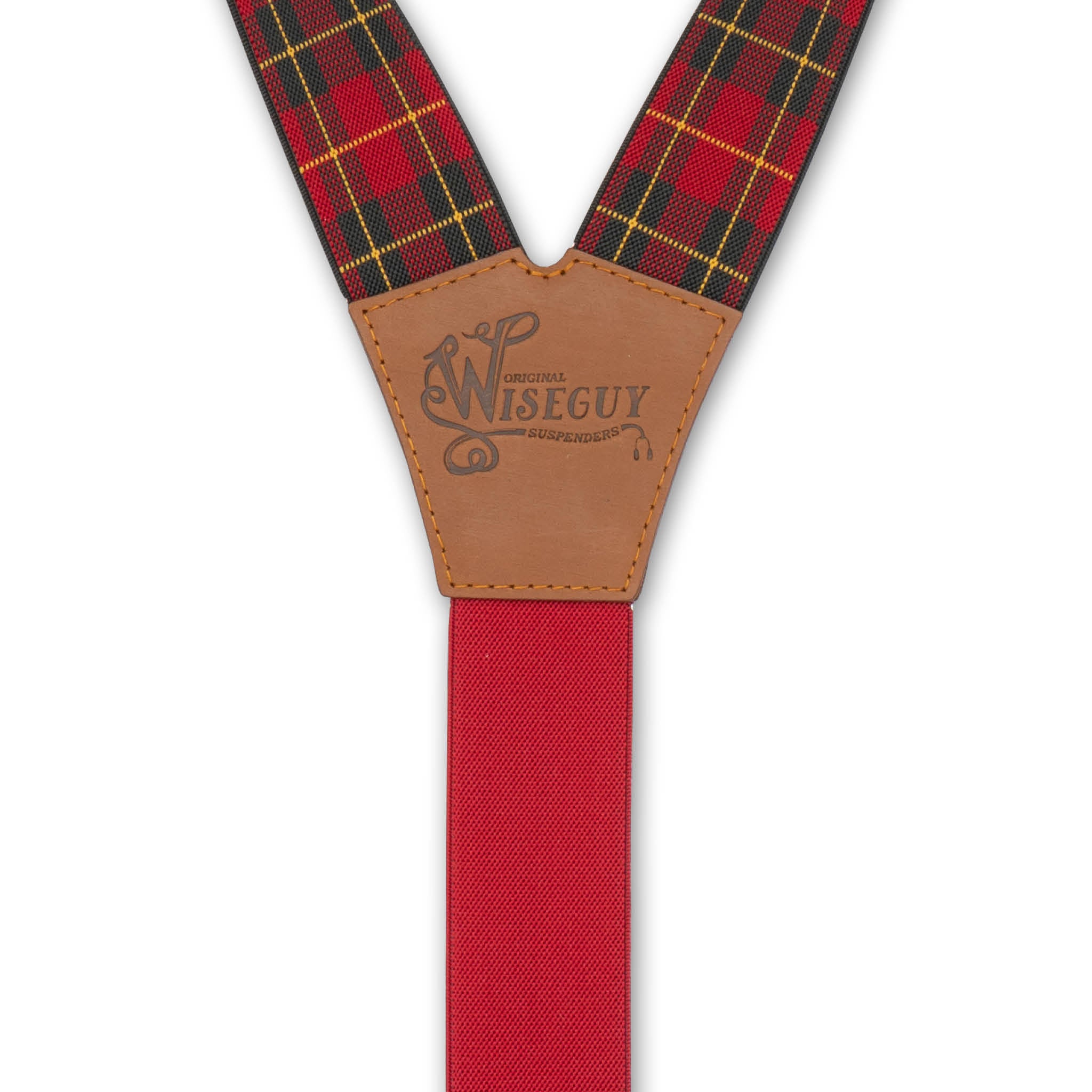 Tartan Rot-Grün Breite Hosenträger No. E5413