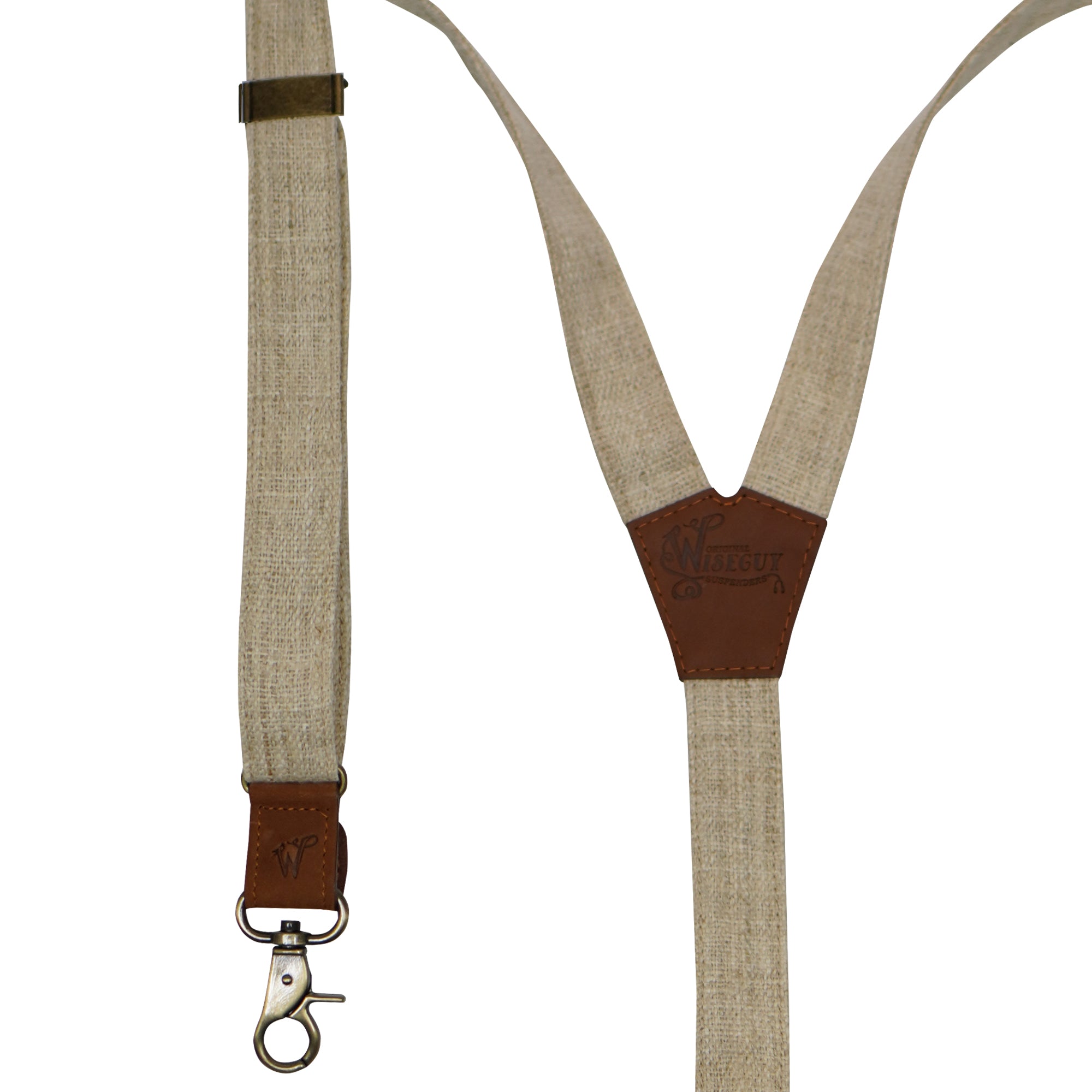 Hemp The Scribe Beige Slim Suspenders No. G7413