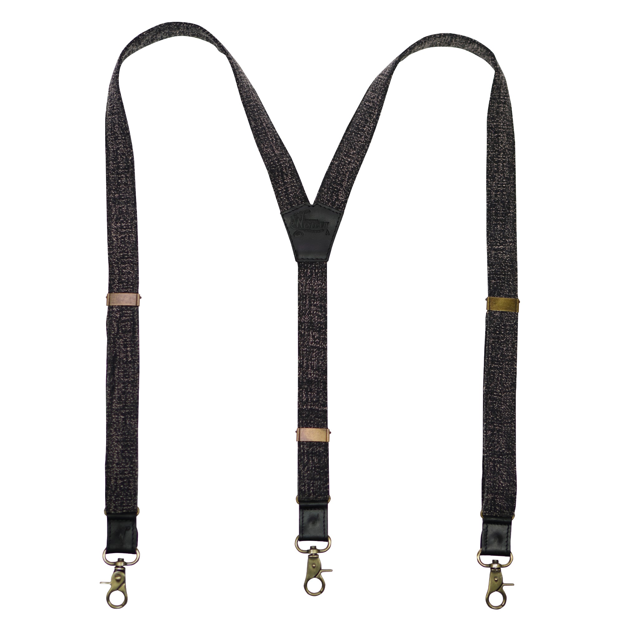 Cotton The Astronomer Black Slim Suspenders No. G7210