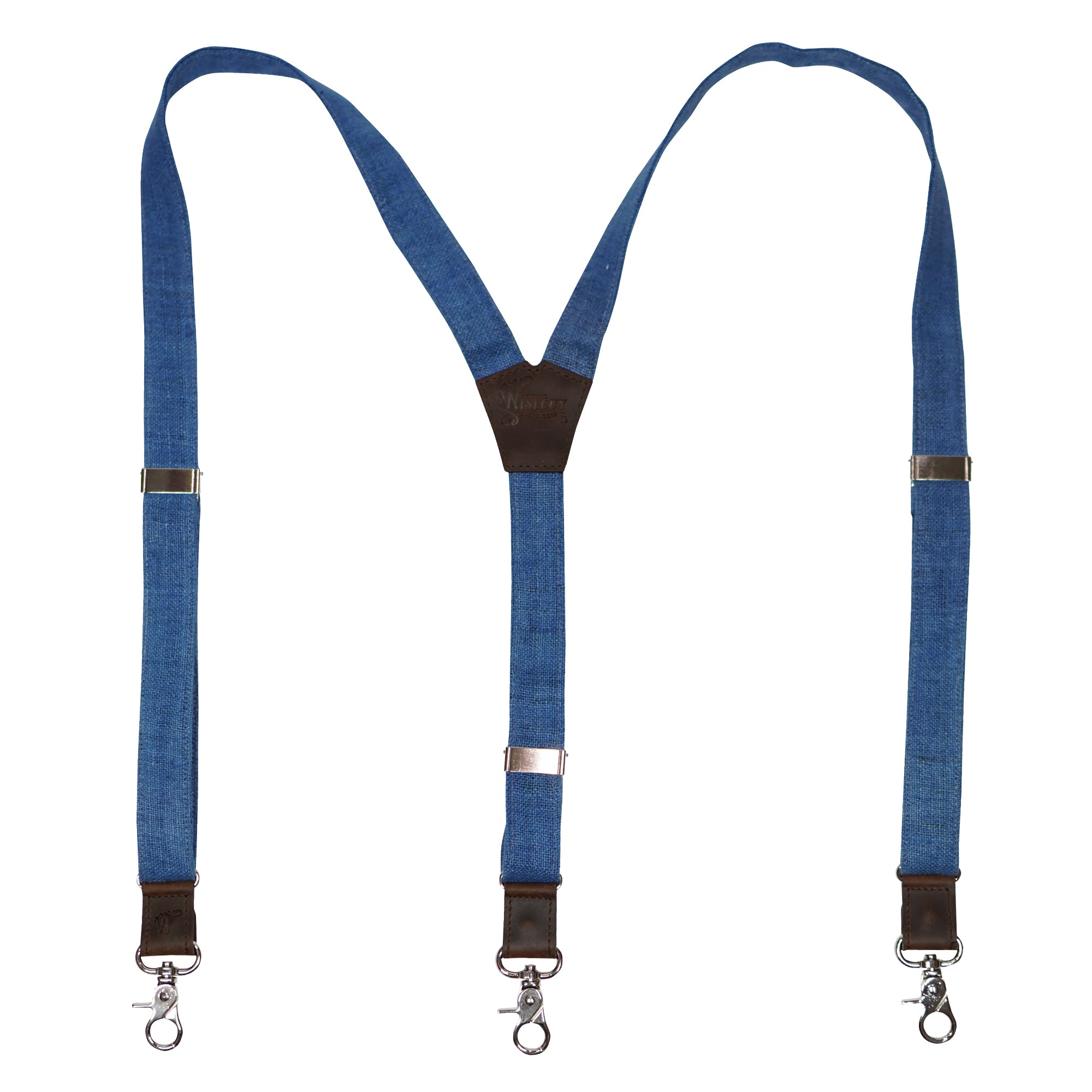 Hemp The Captain Sky Blue Slim Suspenders No. G7411