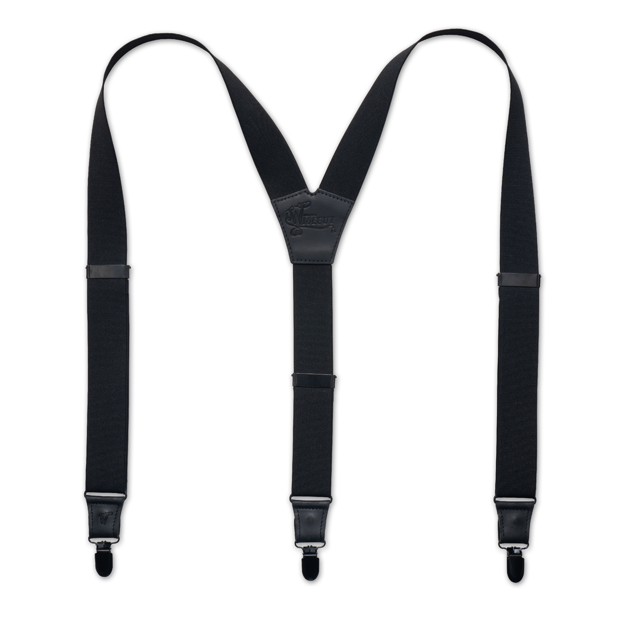 Essential All Black Wide Suspenders No. E5010