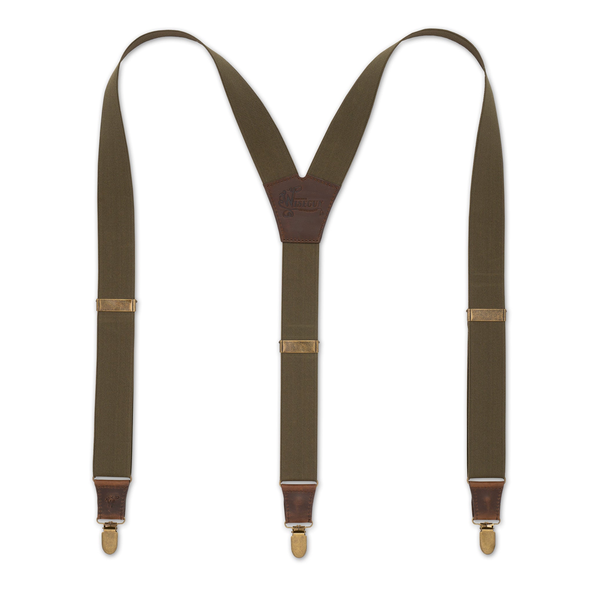 Essential Army Green Wide Suspenders No. E5012