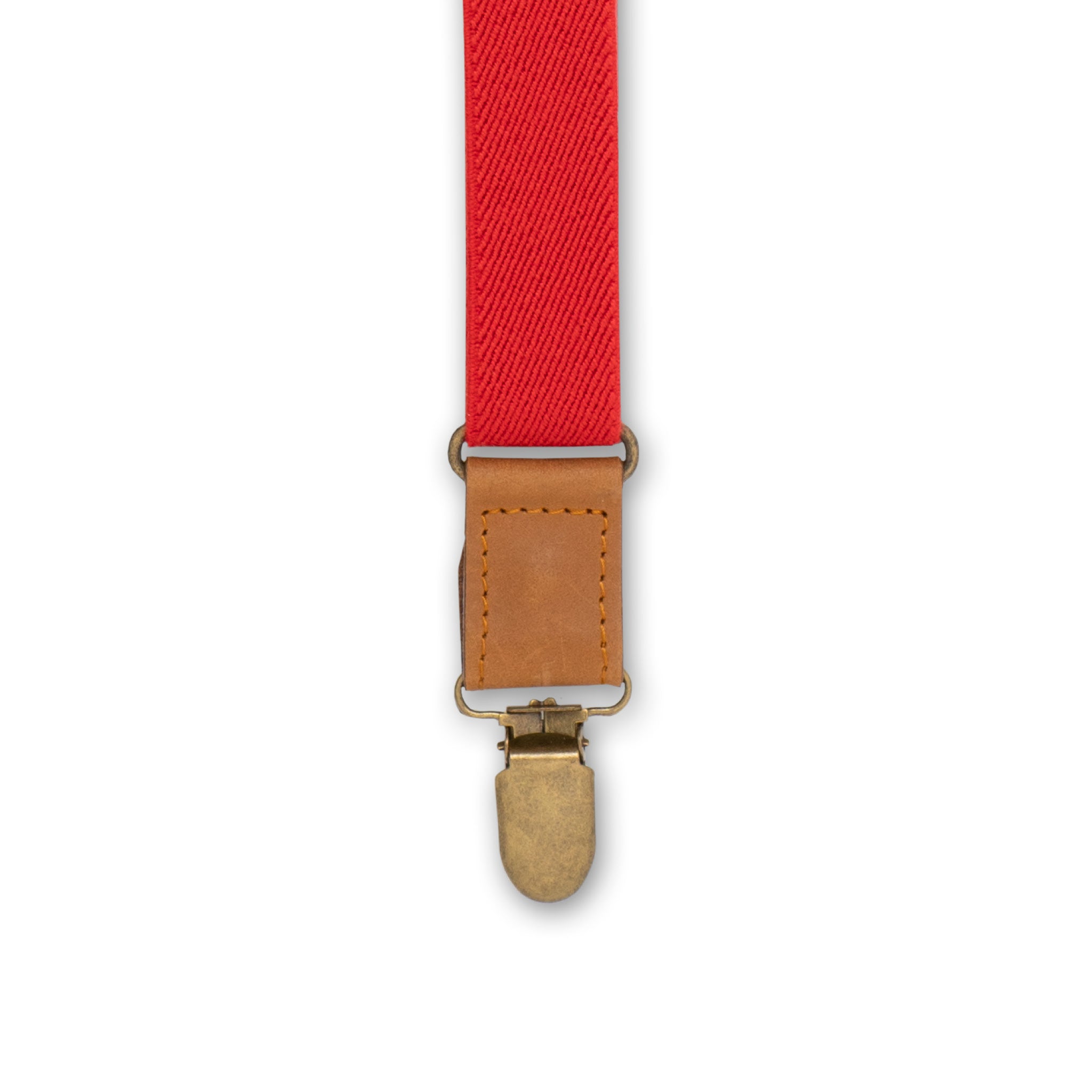 Essential Blood Red Slim Suspenders No. E5016