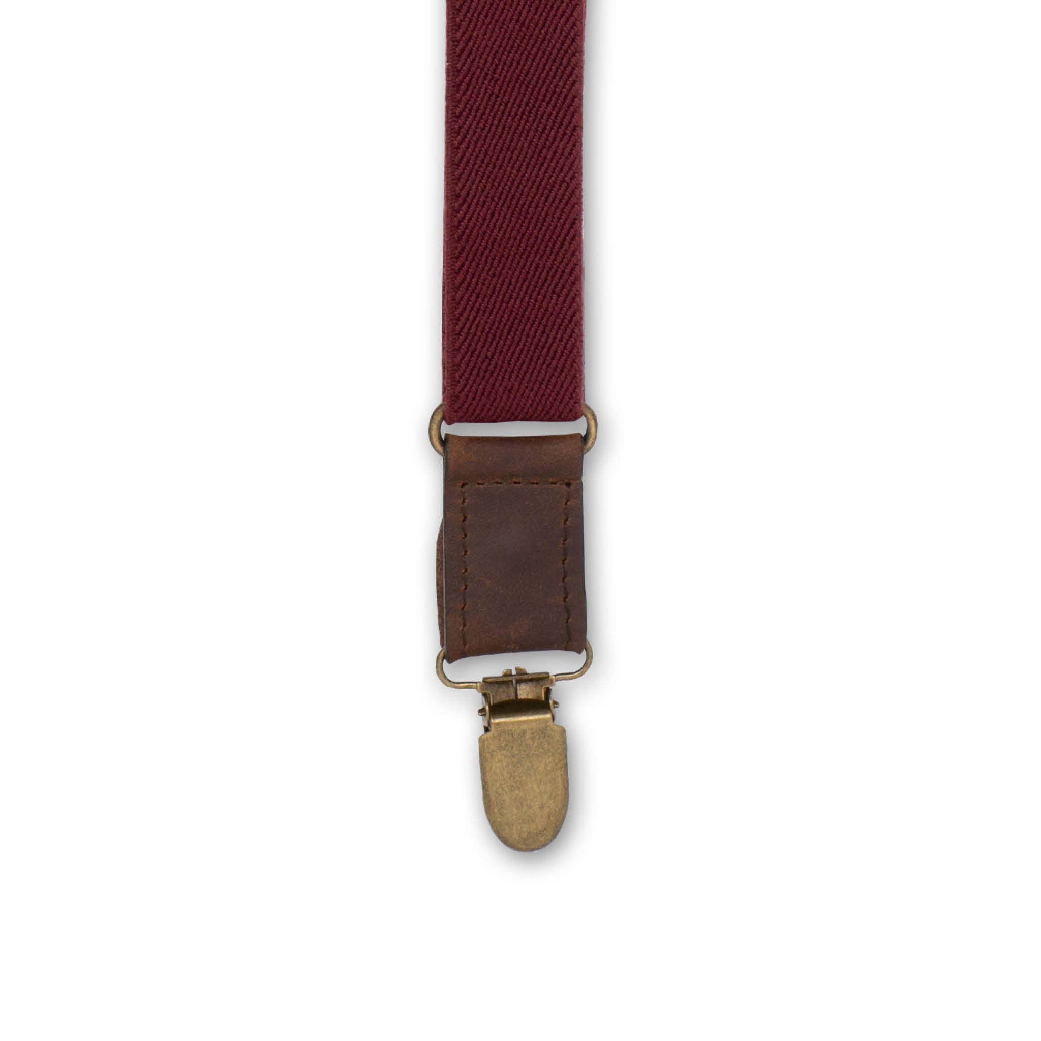 Essential Cordavan Burgundy Slim Suspenders No. E5022