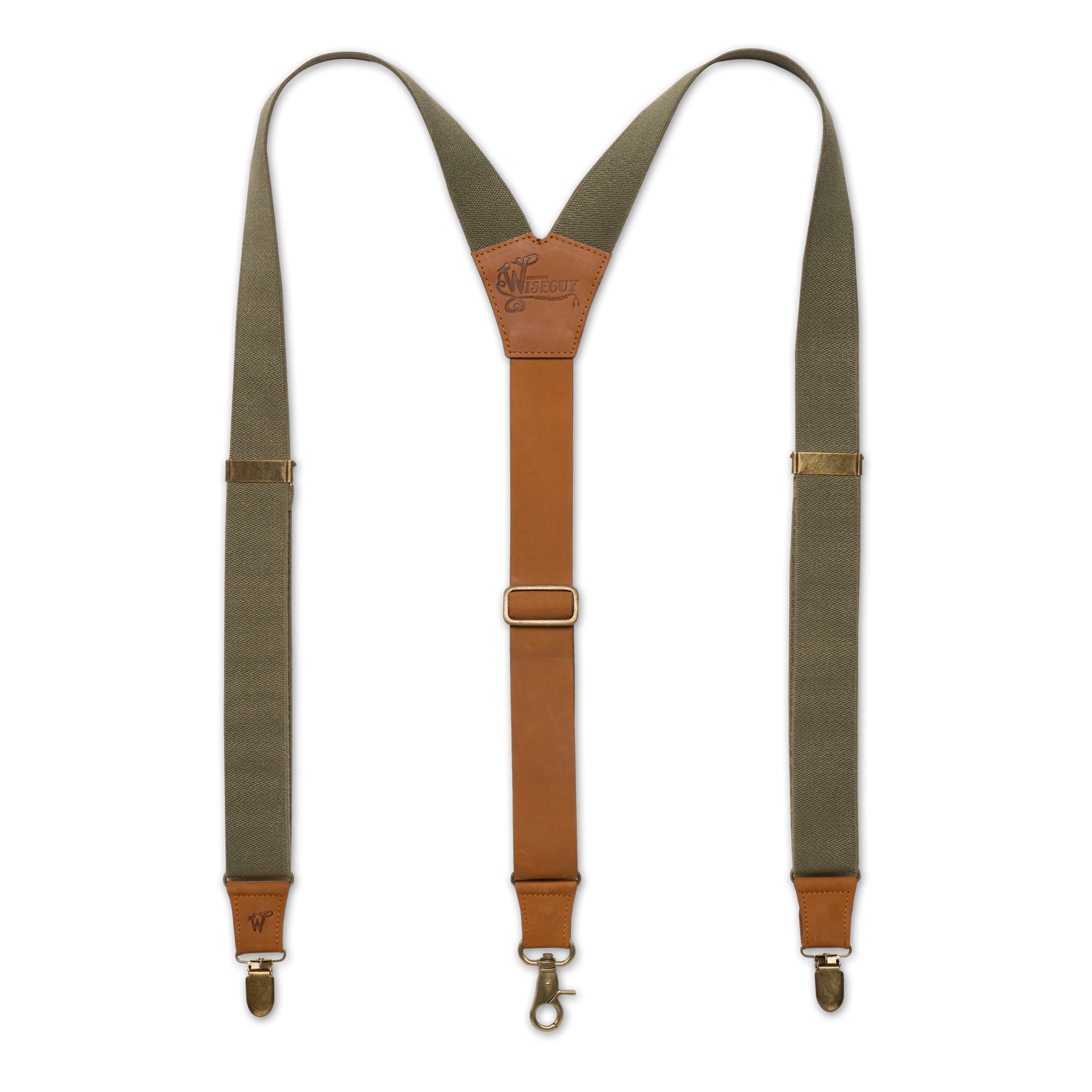 Charger Army Green Wide Suspenders No. F3010