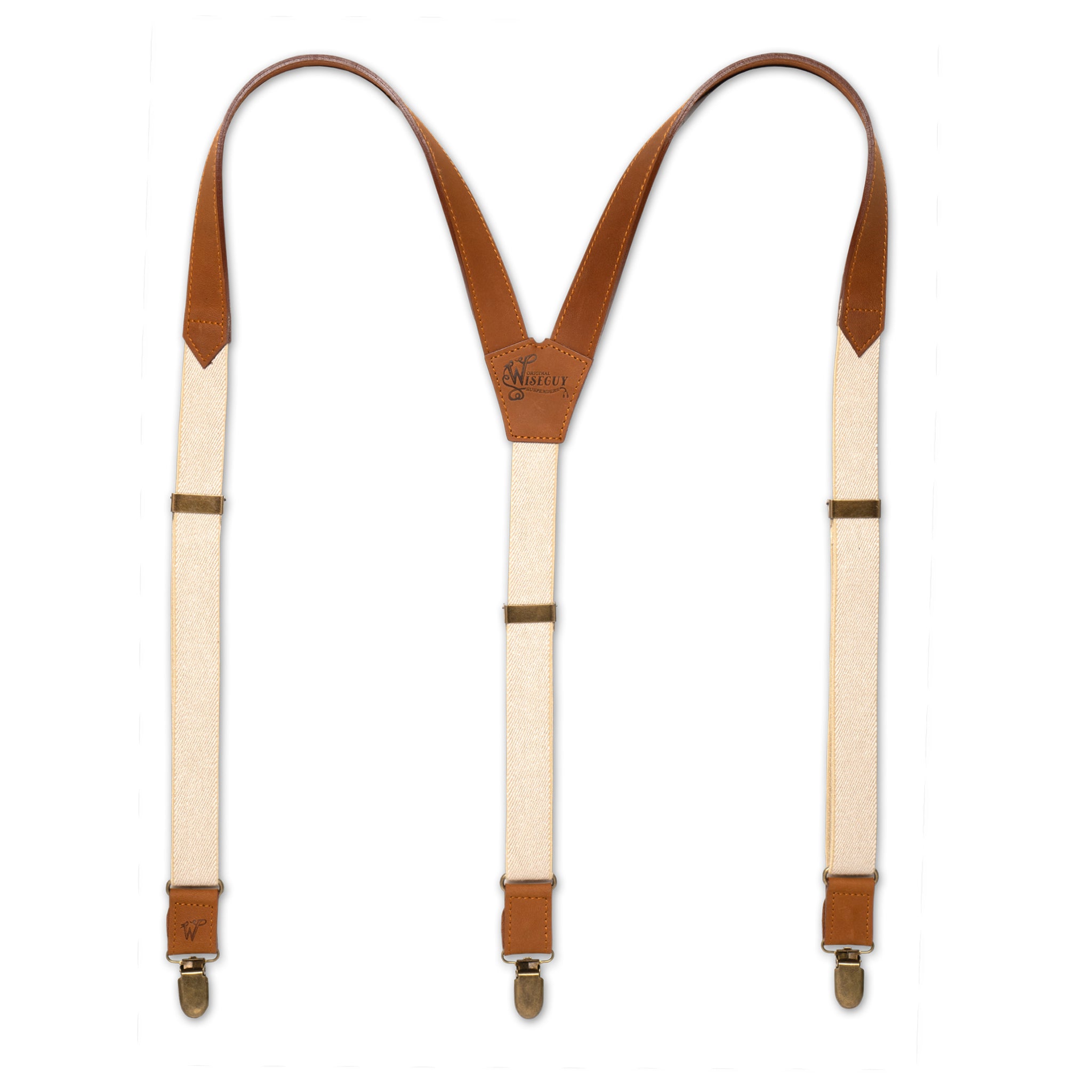 Associate Camel Brown Slim Suspenders No. F4011