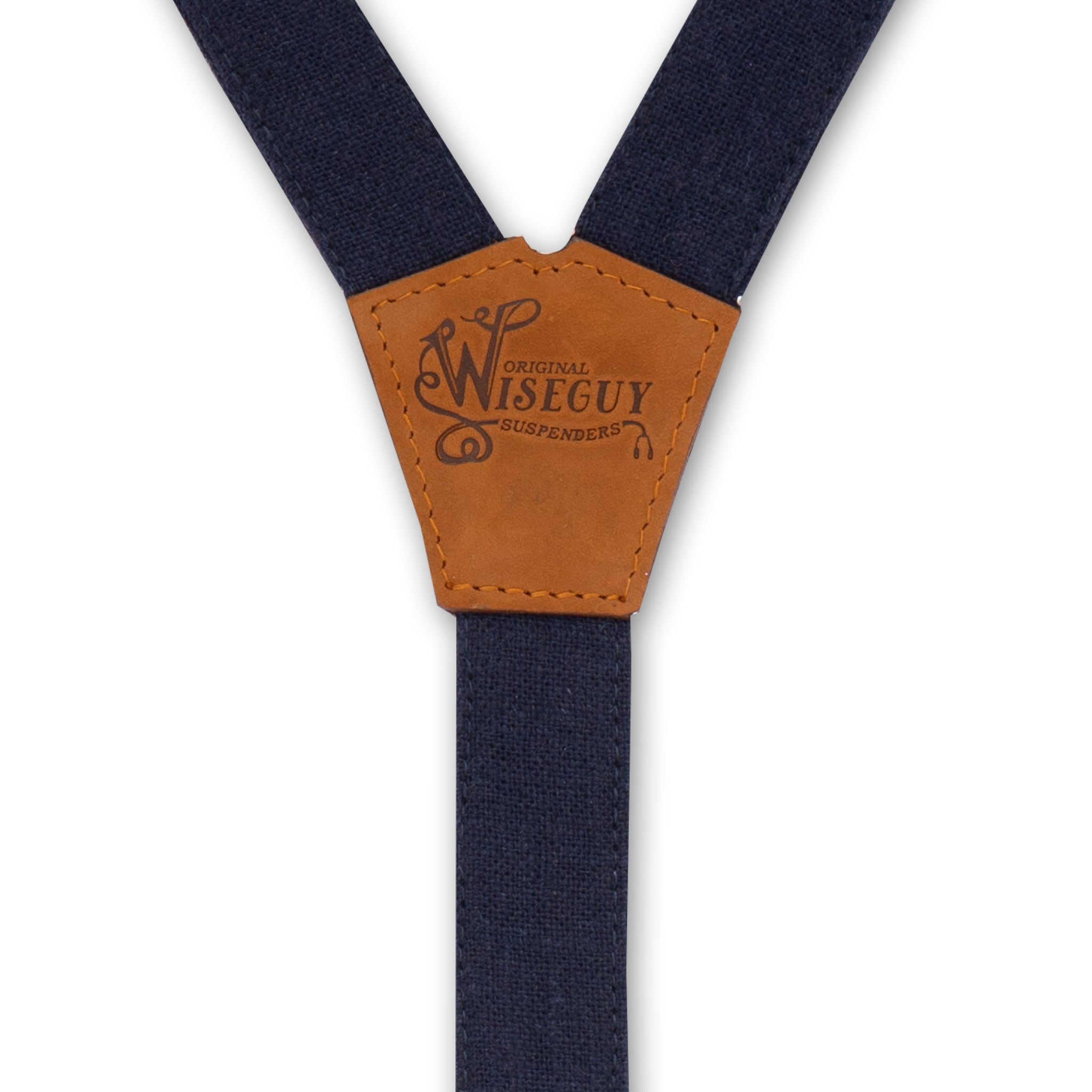 Linen The Shipwright Schmale Hosenträger in Marineblau No. G7311