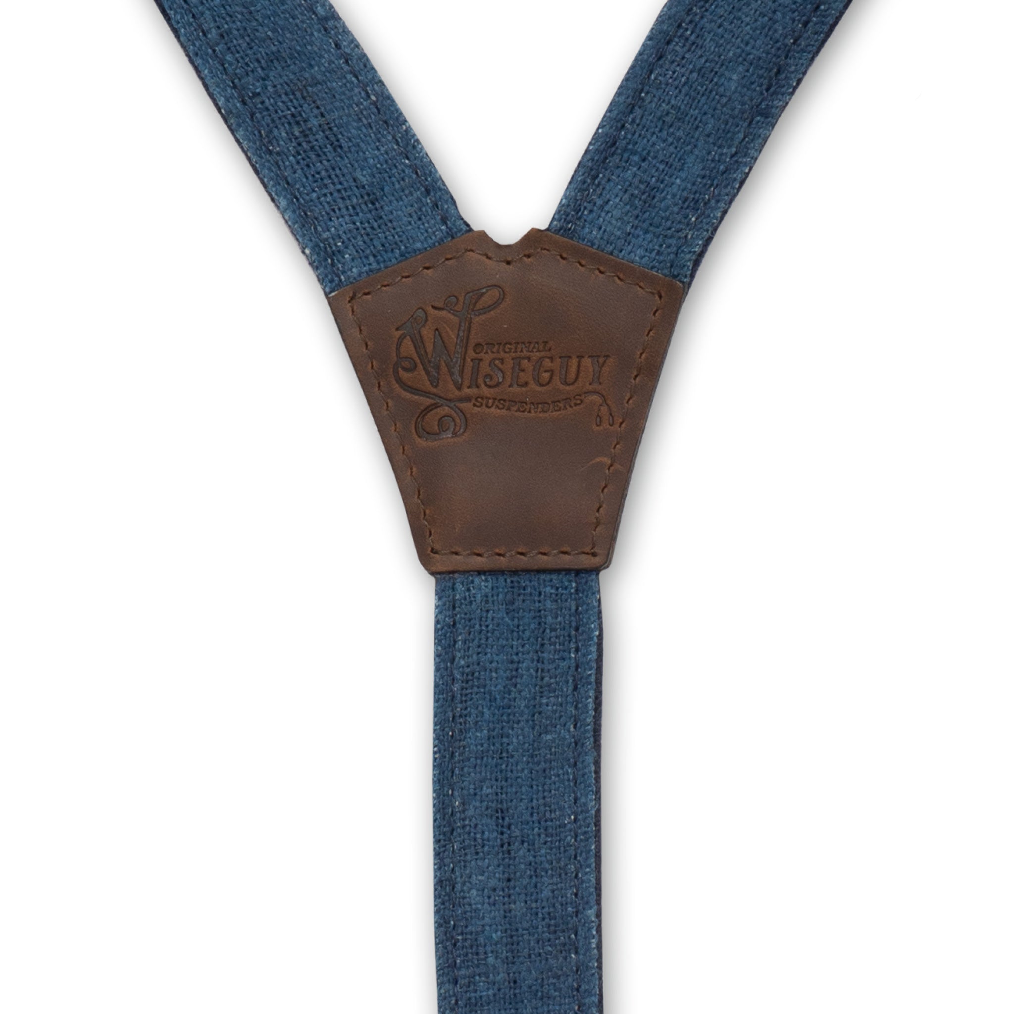 Hemp Linen The Sailor Blue Slim Bretelles No. G7412
