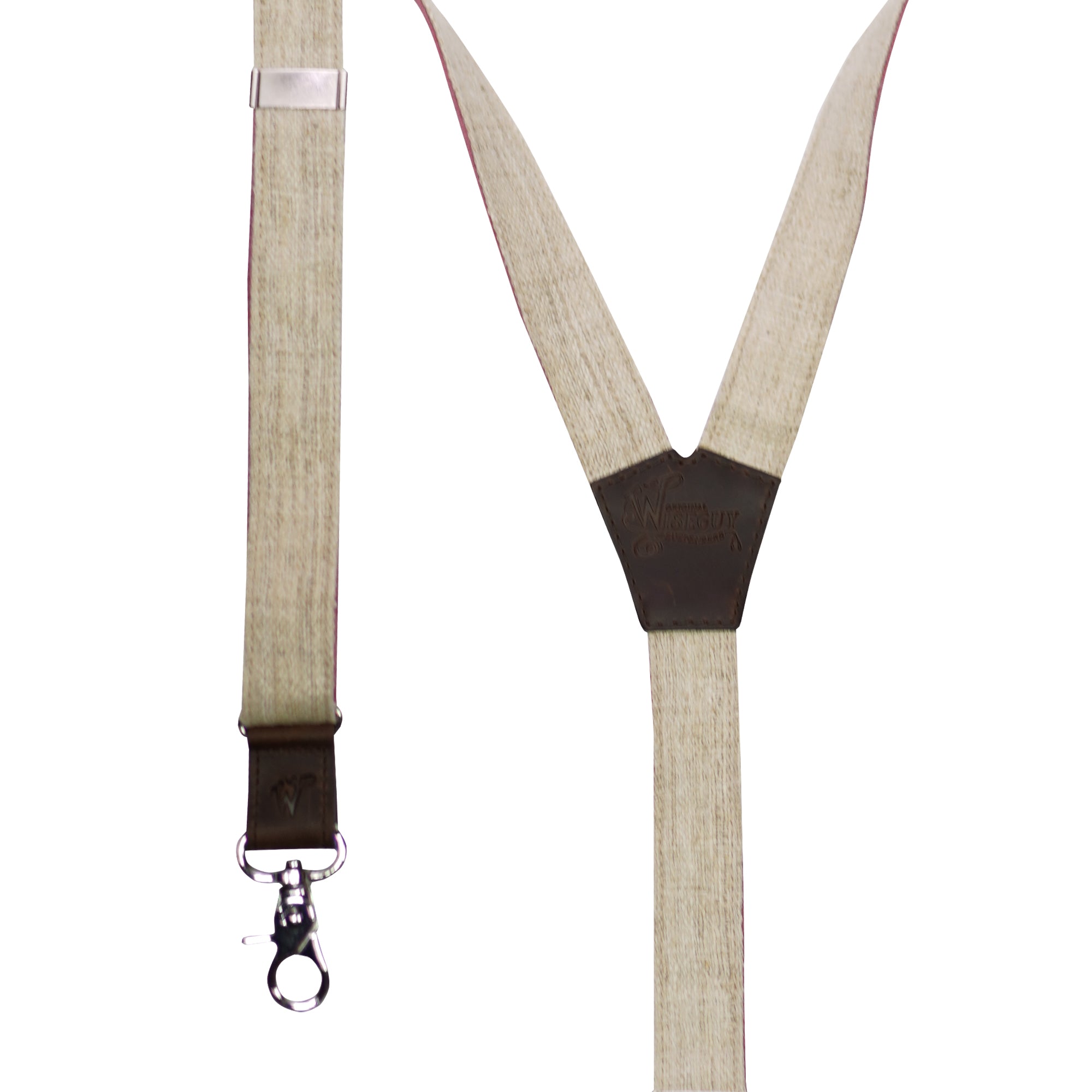 Hemp Linen The Alchemist Beige Slim Suspenders No. G7410