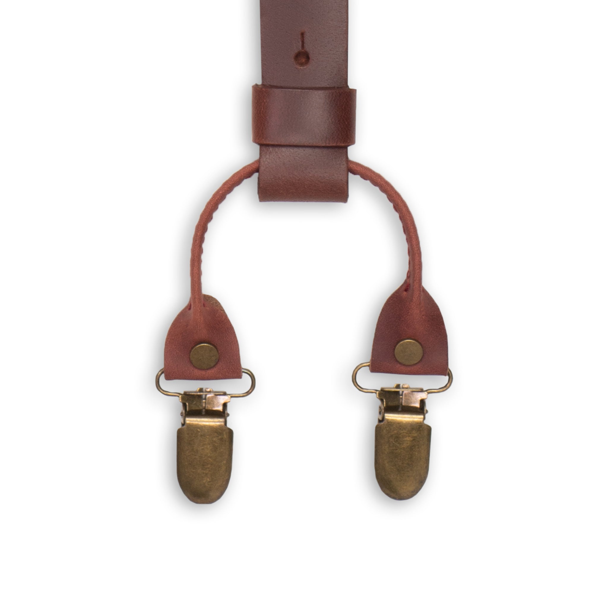 Crazy Horse Burgundy Slim Suspenders No. L2010