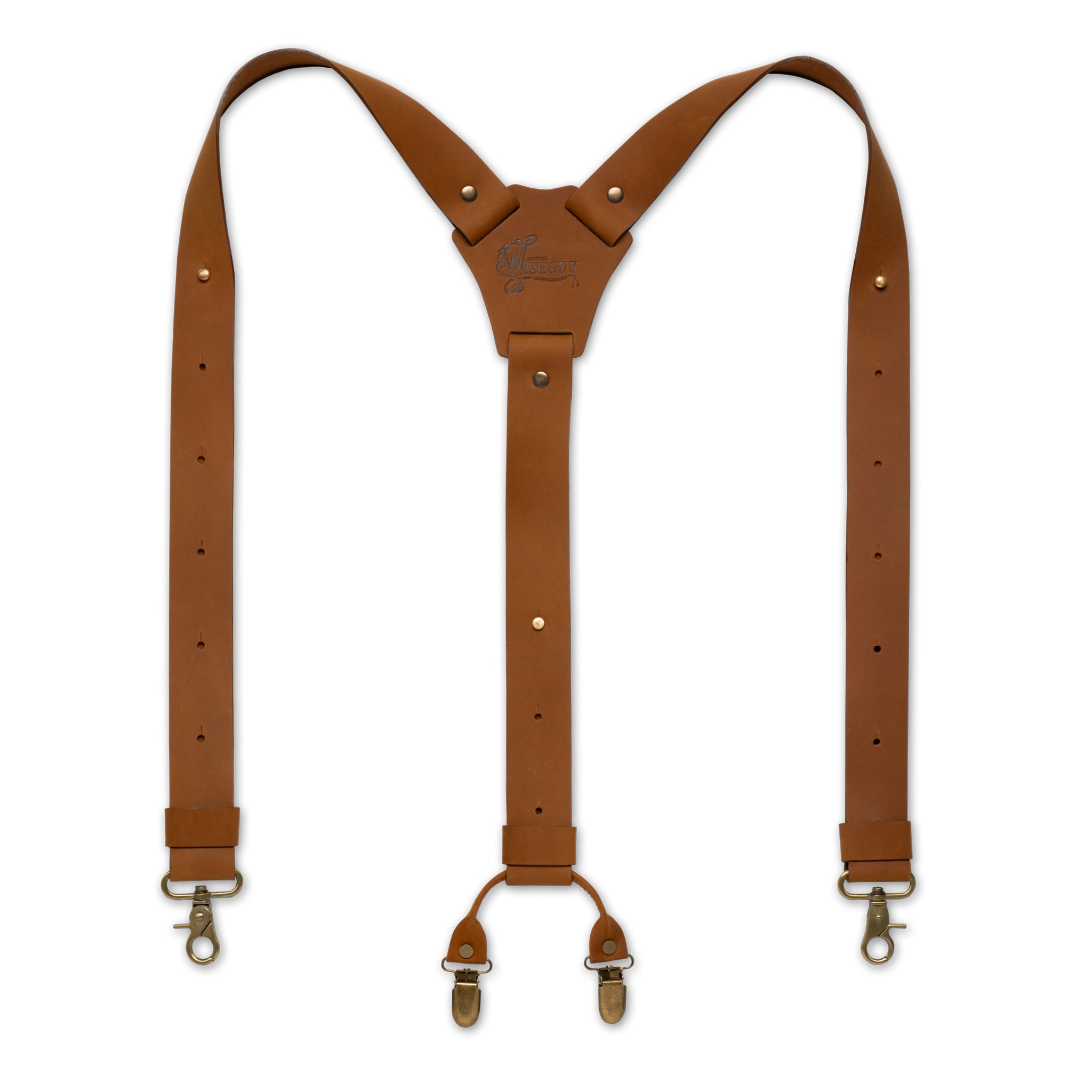 Crazy Horse Camel Brown Wide Suspenders No. L2013