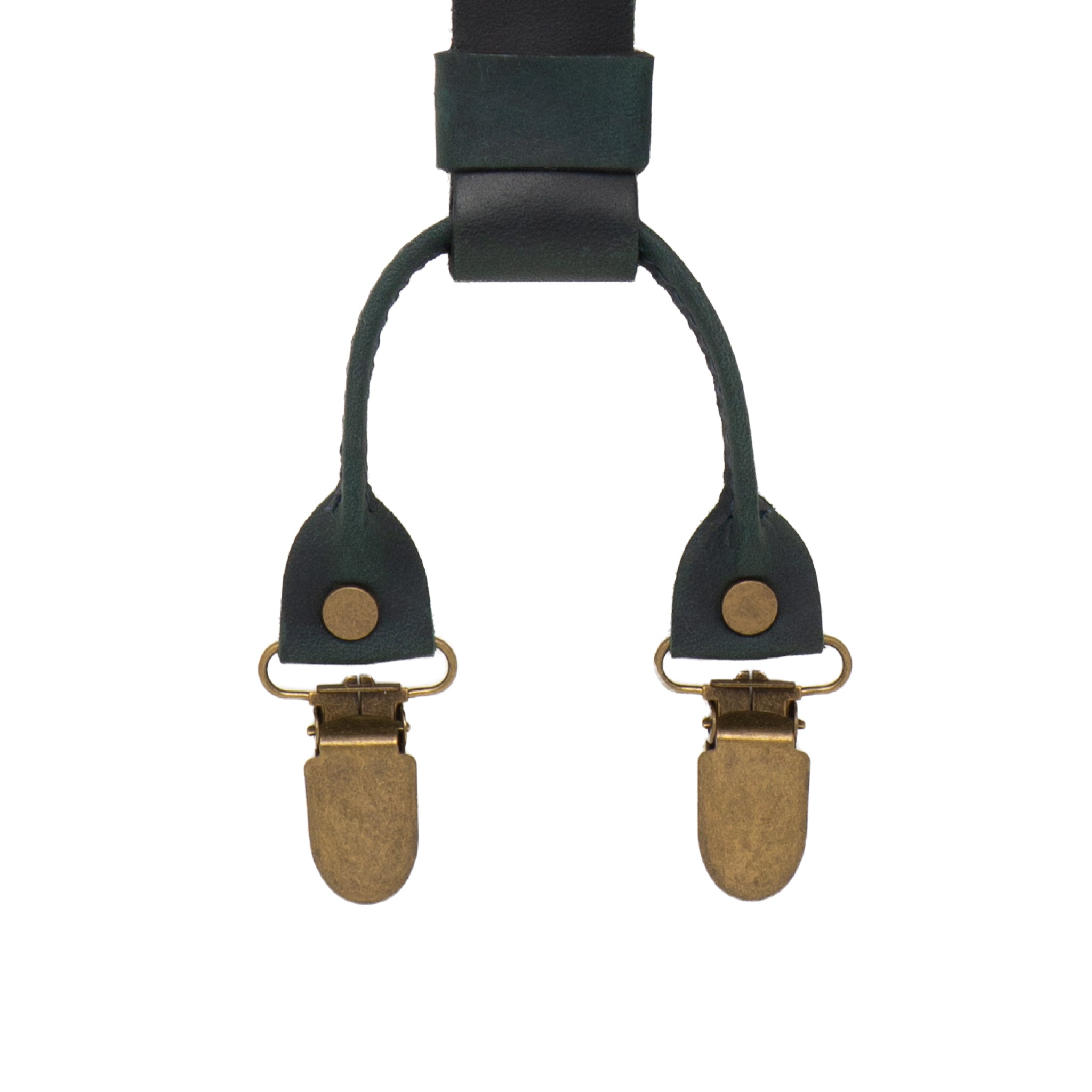 Dakota Olivgrüne schmale Hosenträger No. L2014