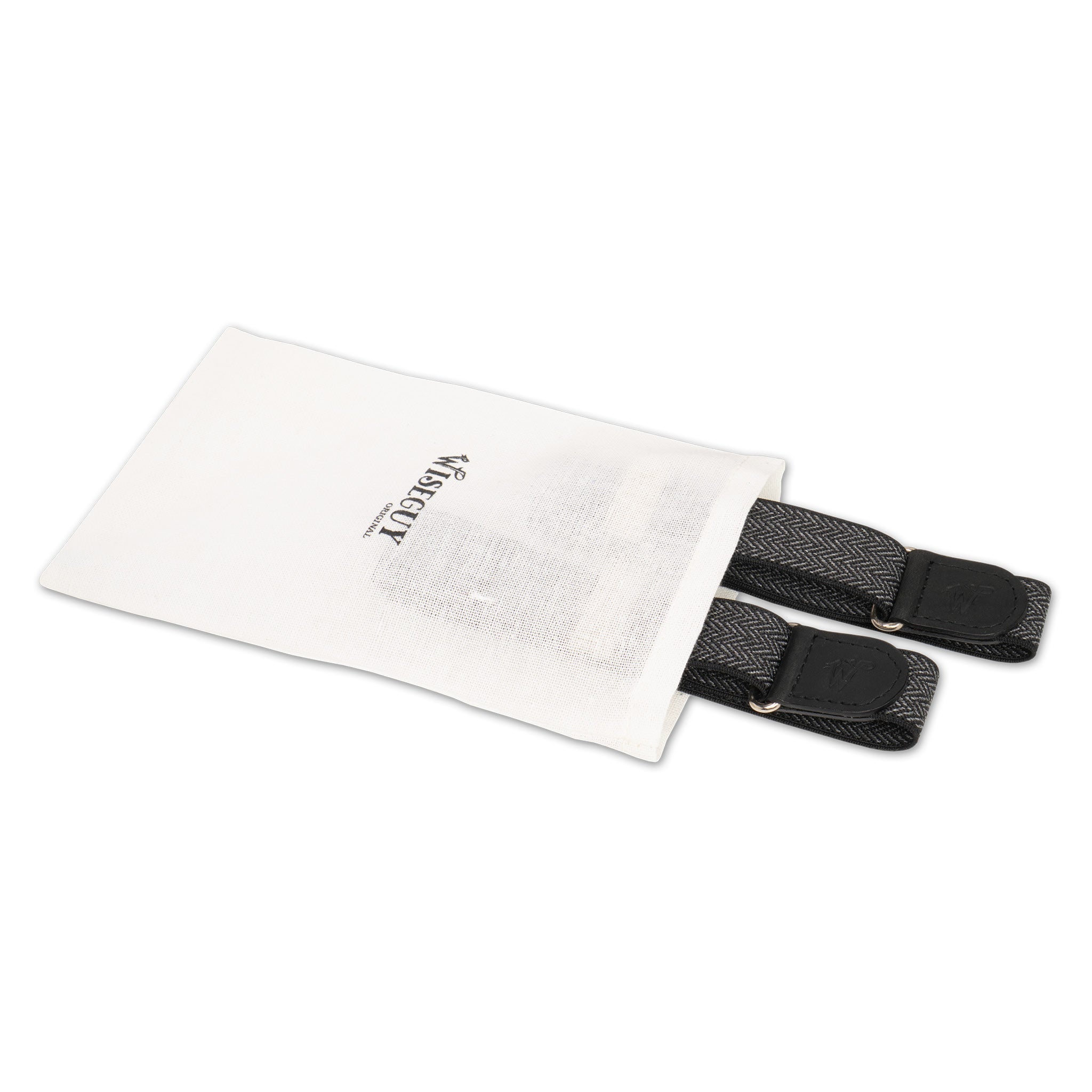 Sleeve Garters Herringbone Black No. S5113