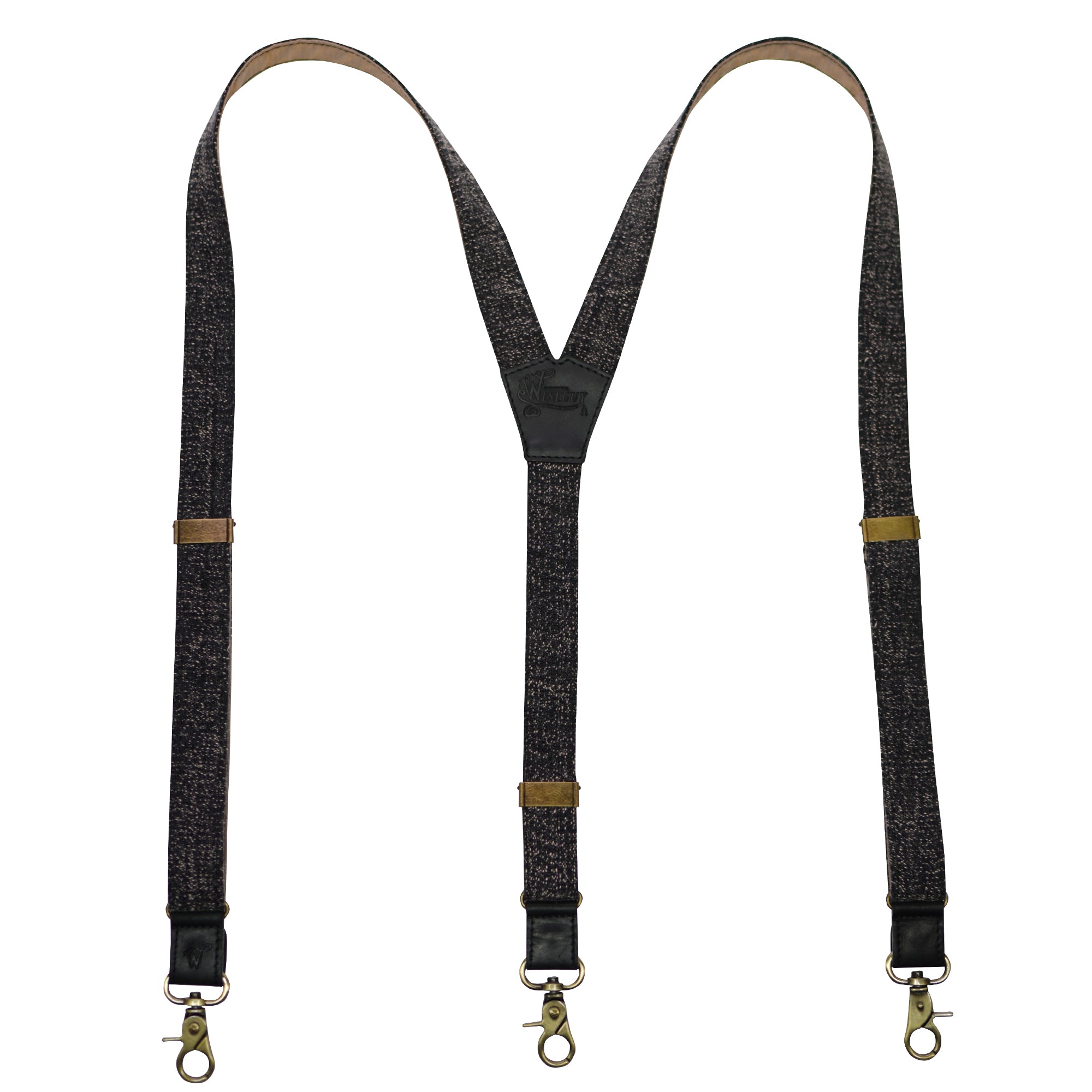 Cotton Silk The Nightwatch Black Copper Slim Suspenders No. G7214