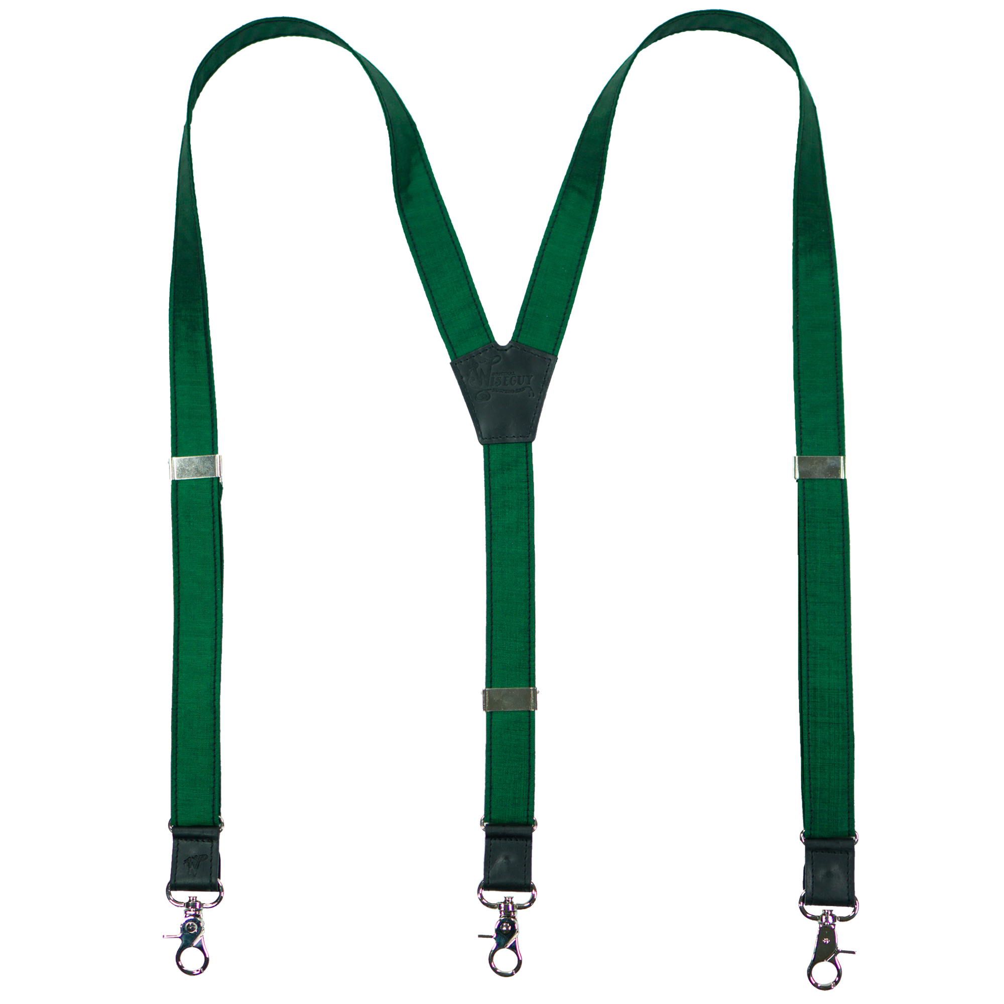 Silk The Highwayman Green Slim Suspenders No. G7110