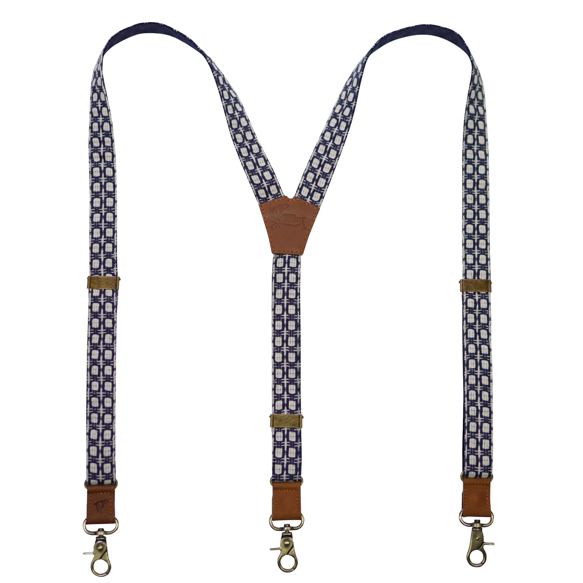 Cotton Silk The Peddler Checkered Slim Suspenders No. G7215