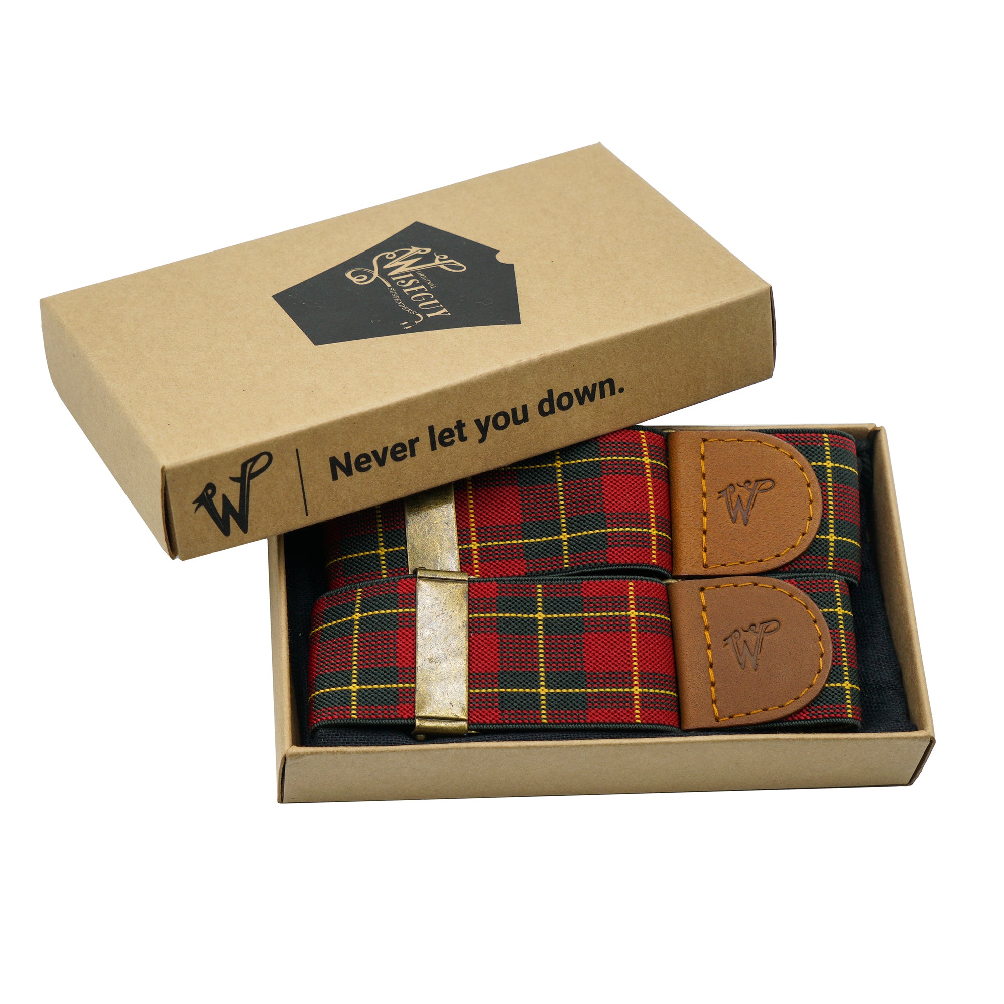 Ärmelhalter Tartan Rot-Grün No. S5413